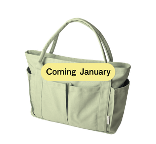Canvas Pocket Tote - Sage