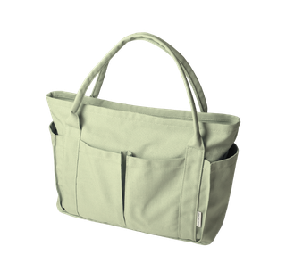 Canvas Pocket Tote - Sage