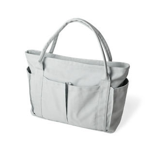 Canvas Pocket Tote - Sky