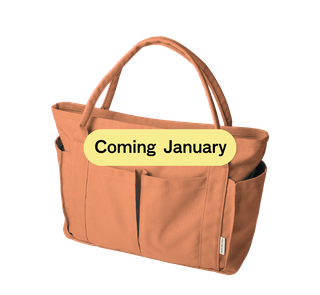 Canvas Pocket Tote - Terracotta