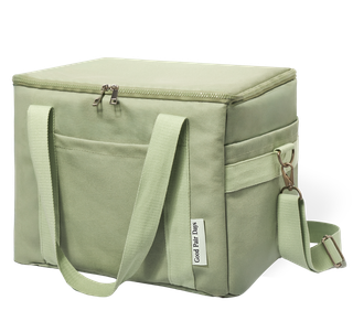 Insulated Canvas Cooler Bag - Sage