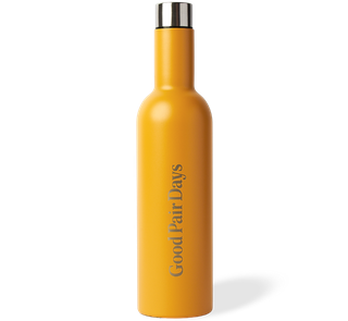 Insulated Wine Bottle - Mustard