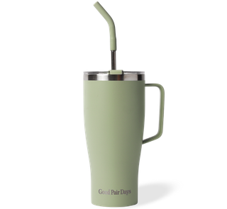 Large Insulated Straw Tumbler - Sage