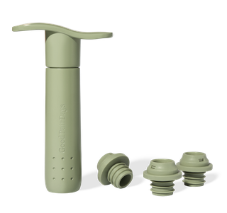 Wine Preserver Pump and Stoppers - Sage