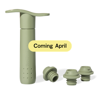 Wine Preserver Pump and Stoppers - Sage